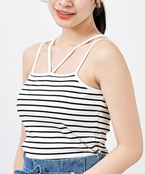 rps(アールピーエス)の「カップ付きキャミソール(キャミソール・レディース・ピンク/グリーン/ブルー/ブラック/オフホワイト/ホワイト系その他2/ホワイト系その他3/ブラウン/グレイッシュベージュ・L/M)」の3枚目の写真