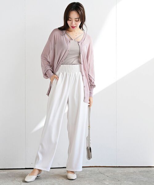 rps(アールピーエス)の「カップ付きキャミソール(キャミソール・レディース・ピンク/グリーン/ブルー/ブラック/オフホワイト/ホワイト系その他2/ホワイト系その他3/ブラウン/グレイッシュベージュ・L/M)」の20枚目の写真