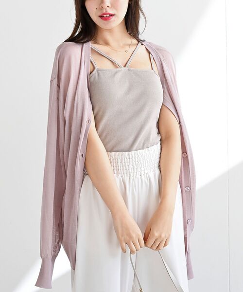 rps(アールピーエス)の「カップ付きキャミソール(キャミソール・レディース・ピンク/グリーン/ブルー/ブラック/オフホワイト/ホワイト系その他2/ホワイト系その他3/ブラウン/グレイッシュベージュ・L/M)」の22枚目の写真