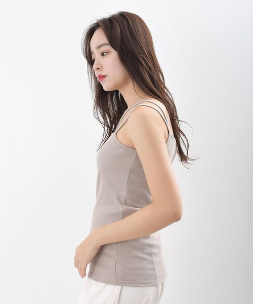 rps(アールピーエス)の「カップ付きキャミソール(キャミソール・レディース・ピンク/グリーン/ブルー/ブラック/オフホワイト/ホワイト系その他2/ホワイト系その他3/ブラウン/グレイッシュベージュ・L/M)」の11枚目の写真