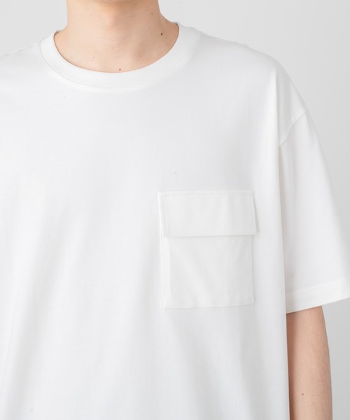 NAVY（ネイビー）の「アクティブTシャツ（Tシャツ/カットソー・メンズ・ホワイト/ブラック/グレイッシュベージュ/ネイビー・M/L/XL）」の10枚目の写真