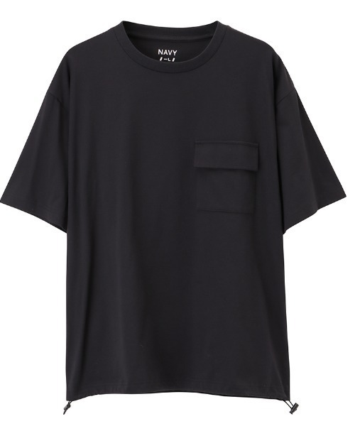 NAVY（ネイビー）の「アクティブTシャツ（Tシャツ/カットソー・メンズ・ホワイト/ブラック/グレイッシュベージュ/ネイビー・M/L/XL）」の6枚目の写真