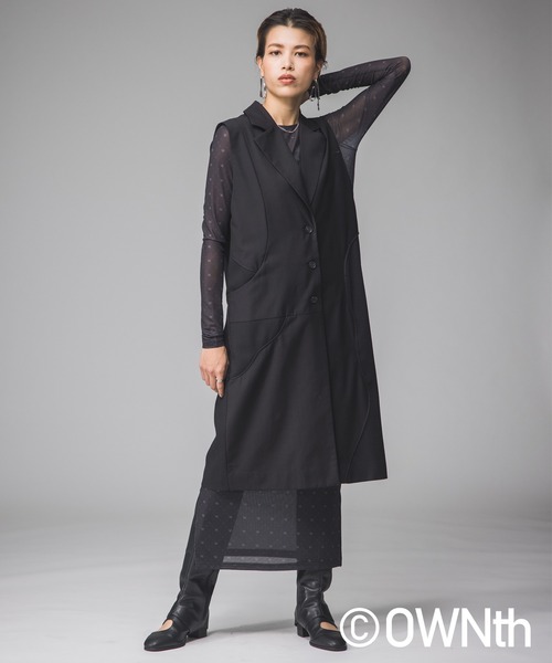 モノグラム柄シアーワンピース（ワンピース）｜OWNth（オンス