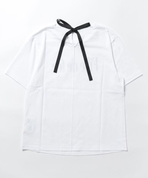 Rose Tiara(ローズティアラ)の「fille de feeロゴTシャツ(Tシャツ/カットソー・レディース・ネイビー/ピンク/オフホワイト・42/46/38)」の17枚目の写真