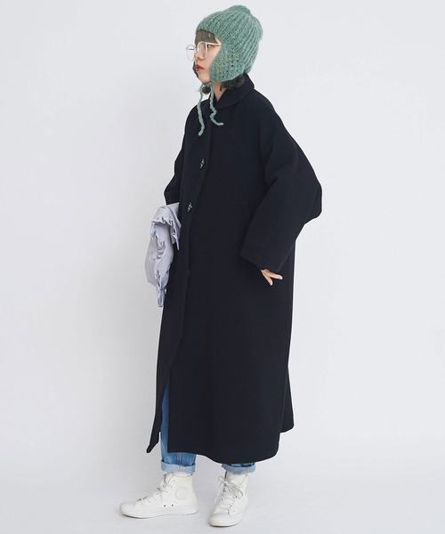 I am I in fact...(アイアムアイインファクト)の「WOOL フライトニットキャップ(ニットキャップ/ビーニー・レディース・ブラック/ホワイト/グリーン/レッド・FREE)」の17枚目の写真