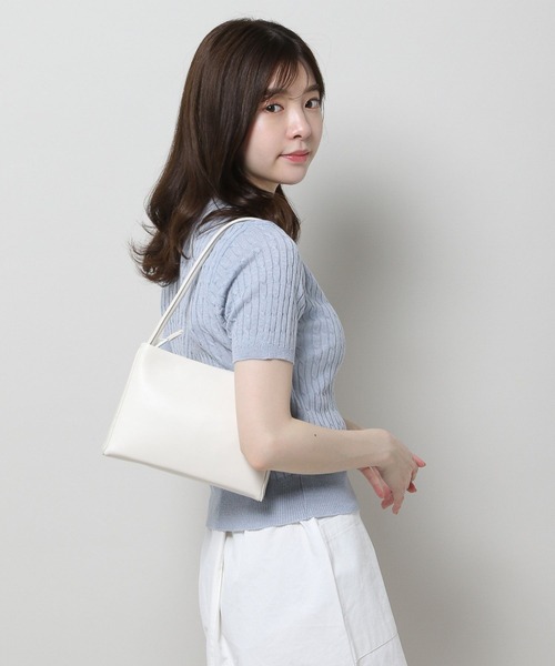 3.3 Field Trip （3.3フィールドトリップ）の「3.3 Field Trip／ラウントネッグニットT 2961743（ニット/セーター・レディース・ライトグレー/ブルー・FREE）」の10枚目の写真