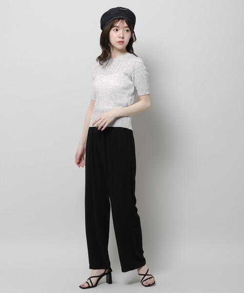 3.3 Field Trip （3.3フィールドトリップ）の「3.3 Field Trip／ラウントネッグニットT 2961743（ニット/セーター・レディース・ライトグレー/ブルー・FREE）」の13枚目の写真