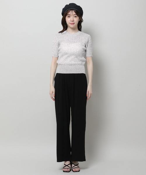 3.3 Field Trip （3.3フィールドトリップ）の「3.3 Field Trip／ラウントネッグニットT 2961743（ニット/セーター・レディース・ライトグレー/ブルー・FREE）」の20枚目の写真