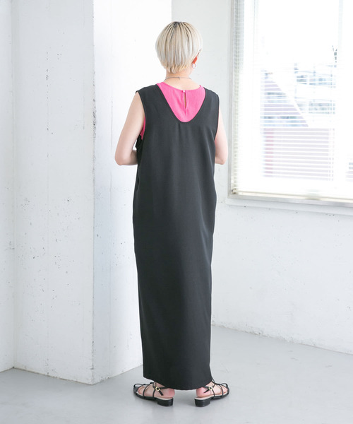 KBF（ケイビーエフ）の「2WAYジャンパースカート（ワンピース・レディース・チャコールグレー/ブラック/ベージュ系その他・ONE）」の11枚目の写真