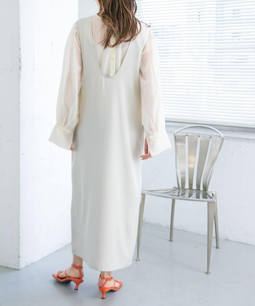 KBF（ケイビーエフ）の「2WAYジャンパースカート（ワンピース・レディース・チャコールグレー/ブラック/ベージュ系その他・ONE）」の17枚目の写真