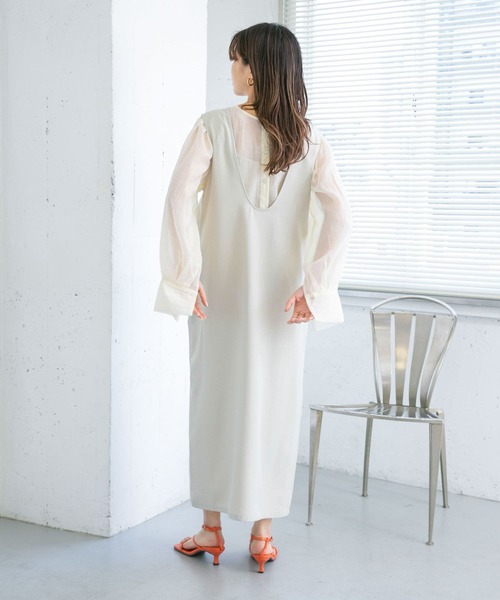 KBF（ケイビーエフ）の「2WAYジャンパースカート（ワンピース・レディース・チャコールグレー/ブラック/ベージュ系その他・ONE）」の19枚目の写真