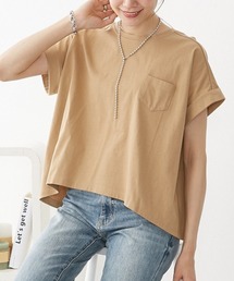 綿１００％　ゆるシルエット胸ポケット付Ｔシャツ