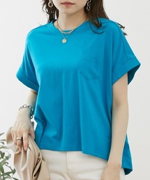 綿100% ゆるシルエット胸ポケット付Tシャツ