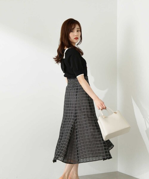 PROPORTION BODY DRESSING(プロポーションボディドレッシング)の「ランダムリブバックリボンニット / 1213270702(ニット/セーター・レディース・ブラック/ピンク/グリーン/オフホワイト・FREE)」の7枚目の写真