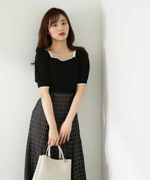 PROPORTION BODY DRESSING(プロポーションボディドレッシング)の「ランダムリブバックリボンニット / 1213270702(ニット/セーター・レディース・ブラック/ピンク/グリーン/オフホワイト・FREE)」の17枚目の写真