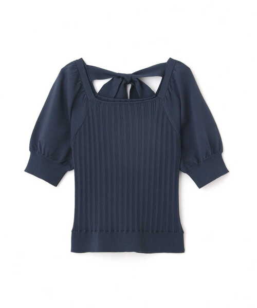 PROPORTION BODY DRESSING(プロポーションボディドレッシング)の「ランダムリブバックリボンニット / 1213270702(ニット/セーター・レディース・ブラック/ピンク/グリーン/オフホワイト・FREE)」の14枚目の写真