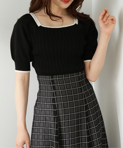 PROPORTION BODY DRESSING(プロポーションボディドレッシング)の「ランダムリブバックリボンニット / 1213270702(ニット/セーター・レディース・ブラック/ピンク/グリーン/オフホワイト・FREE)」の10枚目の写真