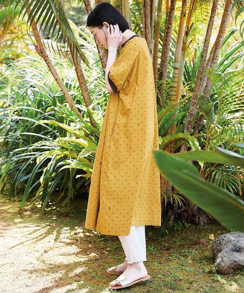 Sunny clouds（サニークラウズ）の「サニークラウズ　　ヤシの実玉ワンピース〈レディース〉（ワンピース・レディース・イエロー・MEDIUM/LARGE/X-LARGE/XX-LARGE/NM）」の4枚目の写真