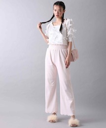 【Seemi】バックレースアップカットパンツ