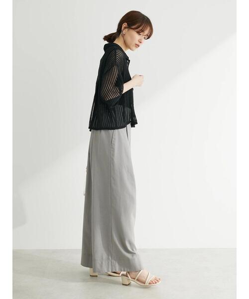 ELENCARE DUE（エレンカーレデュエ）の「・ELENCARE　DUE　メッシュレースシャツ（シャツ/ブラウス・レディース・ブラック/アイボリー・FREE）」の4枚目の写真