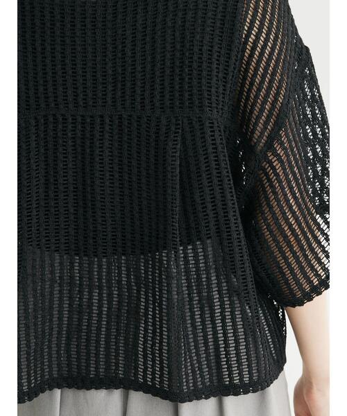 ELENCARE DUE（エレンカーレデュエ）の「・ELENCARE　DUE　メッシュレースシャツ（シャツ/ブラウス・レディース・ブラック/アイボリー・FREE）」の12枚目の写真