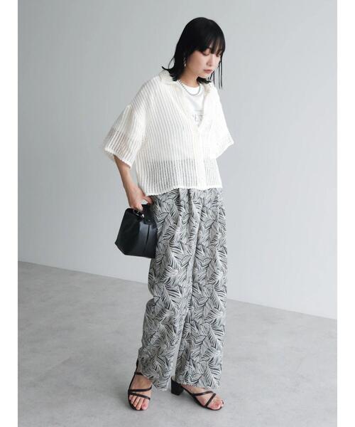 ELENCARE DUE（エレンカーレデュエ）の「・ELENCARE　DUE　メッシュレースシャツ（シャツ/ブラウス・レディース・ブラック/アイボリー・FREE）」の13枚目の写真