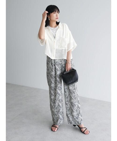 ELENCARE DUE（エレンカーレデュエ）の「・ELENCARE　DUE　メッシュレースシャツ（シャツ/ブラウス・レディース・ブラック/アイボリー・FREE）」の14枚目の写真