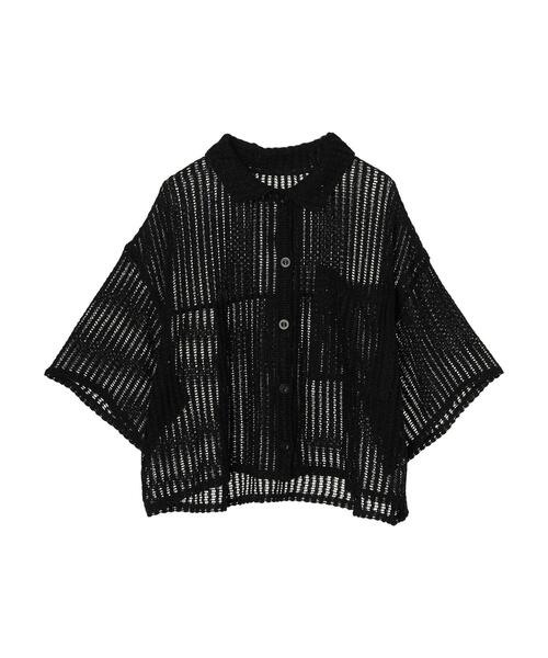 ELENCARE DUE（エレンカーレデュエ）の「・ELENCARE　DUE　メッシュレースシャツ（シャツ/ブラウス・レディース・ブラック/アイボリー・FREE）」の16枚目の写真