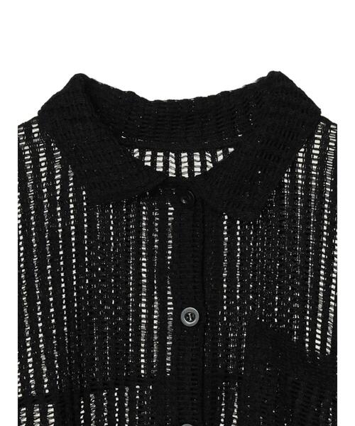 ELENCARE DUE（エレンカーレデュエ）の「・ELENCARE　DUE　メッシュレースシャツ（シャツ/ブラウス・レディース・ブラック/アイボリー・FREE）」の18枚目の写真