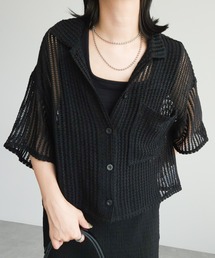 ・ELENCARE　DUE　メッシュレースシャツ