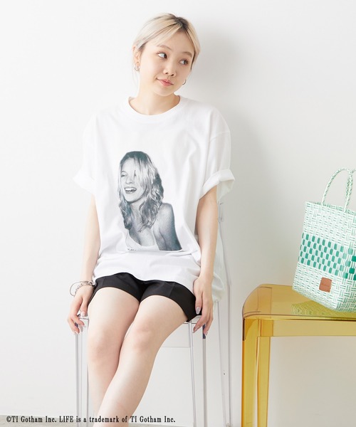 WHIMSIC（ウィムジック）の「【LIFE×WHIMSIC】DOT（Tシャツ/カットソー・メンズ・ホワイト/ブラック・FREE）」の3枚目の写真