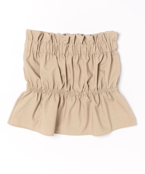 wee9s(ウィークス)の「plus one bustier / プラスワンビスチェ(ベスト・レディース・ブラック/アイボリー/ベージュ/ネイビー・FREE)」の1枚目の写真