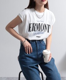fredy emue | ロゴプリントフレンチTシャツ(Tシャツ/カットソー)