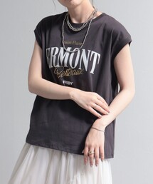 fredy emue | ロゴプリントフレンチTシャツ(Tシャツ/カットソー)