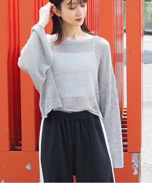 tiptop（ティップトップ）の「MIXリボン2wayカーディガン（カーディガン/ボレロ・レディース・ブルー/ブラック/グレー・FREE）」の14枚目の写真