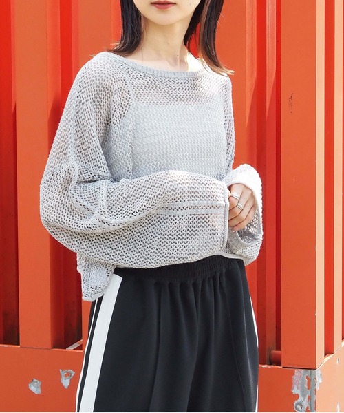 tiptop（ティップトップ）の「MIXリボン2wayカーディガン（カーディガン/ボレロ・レディース・ブルー/ブラック/グレー・FREE）」の7枚目の写真