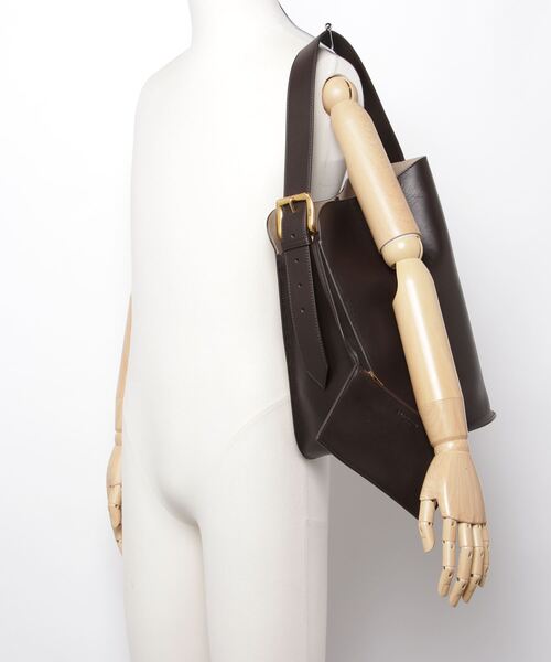 J&M Davidson（ジェイアンドエムデヴィッドソン）の「J&M DAVIDSON BICOLOUR QUIVER BUCKET ジェイアンドエムデヴィッドソン バイカラー クイバー バケット トートバッグ（トートバッグ・レディース・ダークブラウン・FREE）」の12枚目の写真