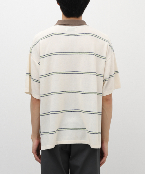 トップス EVISEN BAMBI BORDER POLO SHIRT CREAM EVISEN BAMBI BORDER POLO SHIRT Cream - PAGER TOKYO