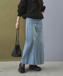 デニムロングスカート