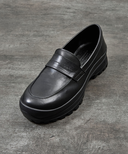 PADRONE（パドローネ）の「PADRONE パドローネ / LOAFERS with VIBRAM SOLE ビブラムソールローファー 日本製 / PU8840-2002（ローファー・メンズ・ブラック・40/41/42/43）」の18枚目の写真