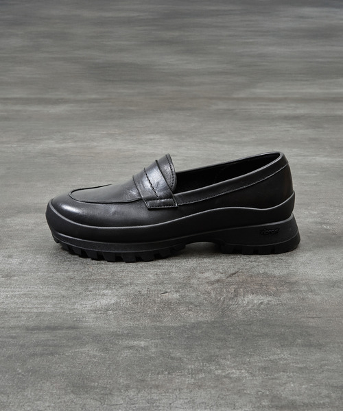 PADRONE（パドローネ）の「PADRONE パドローネ / LOAFERS with VIBRAM SOLE ビブラムソールローファー 日本製 / PU8840-2002（ローファー・メンズ・ブラック・40/41/42/43）」の21枚目の写真