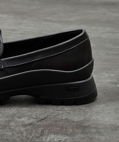 PADRONE（パドローネ）の「PADRONE パドローネ / LOAFERS with VIBRAM SOLE ビブラムソールローファー 日本製 / PU8840-2002（ローファー・メンズ・ブラック・40/41/42/43）」の22枚目の写真