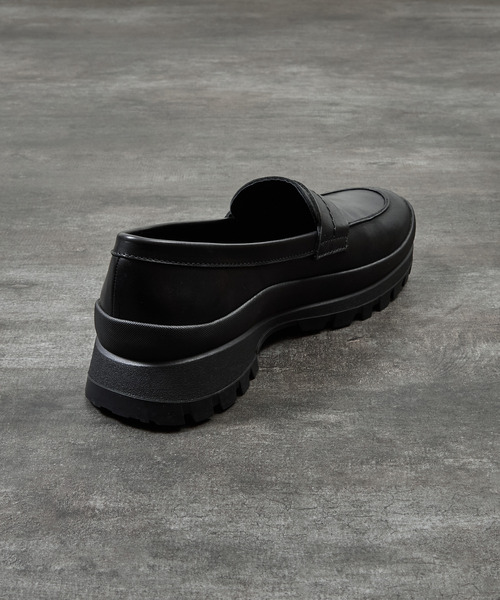 PADRONE(パドローネ)の「PADRONE パドローネ / LOAFERS with VIBRAM SOLE ビブラムソールローファー 日本製 / PU8840-2002(ローファー・メンズ・ブラック・40/41/42/43)」の8枚目の写真