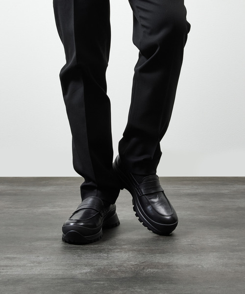 PADRONE(パドローネ)の「PADRONE パドローネ / LOAFERS with VIBRAM SOLE ビブラムソールローファー 日本製 / PU8840-2002(ローファー・メンズ・ブラック・40/41/42/43)」の12枚目の写真