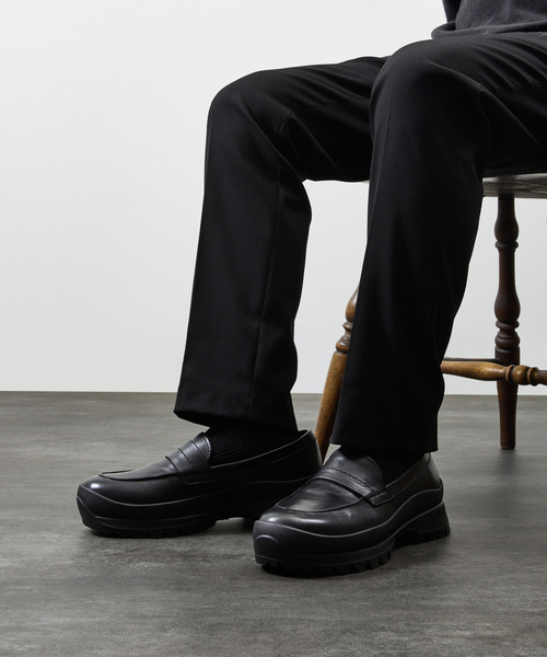 PADRONE(パドローネ)の「PADRONE パドローネ / LOAFERS with VIBRAM SOLE ビブラムソールローファー 日本製 / PU8840-2002(ローファー・メンズ・ブラック・40/41/42/43)」の16枚目の写真