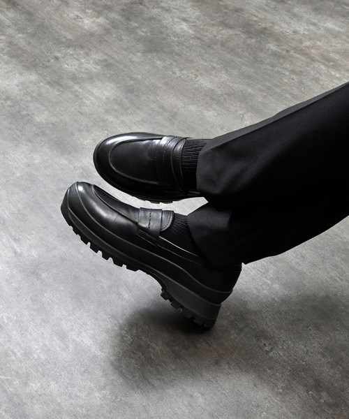 PADRONE(パドローネ)の「PADRONE パドローネ / LOAFERS with VIBRAM SOLE ビブラムソールローファー 日本製 / PU8840-2002(ローファー・メンズ・ブラック・40/41/42/43)」の20枚目の写真