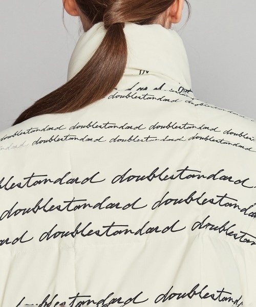 DOUBLE STANDARD CLOTHING（ダブルスタンダードクロージング）の「レタードイントレチャートダウンベスト（ダウンベスト・レディース・オフホワイト・FREE）」の7枚目の写真