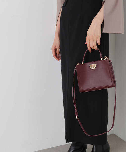 NATURAL BEAUTY BASIC（ナチュラルビューティーベーシック）の「◇【美人百花12月号・Oggi掲載】ブリジットショルダー（ショルダーバッグ・レディース・ブラック/グレー/ボルドー/ブルー・ﾌﾘ-）」の7枚目の写真