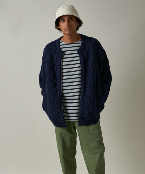 FIDELITY（フィデリティ）の「SHETLAND WOOL FISHERMAN ZIP UP