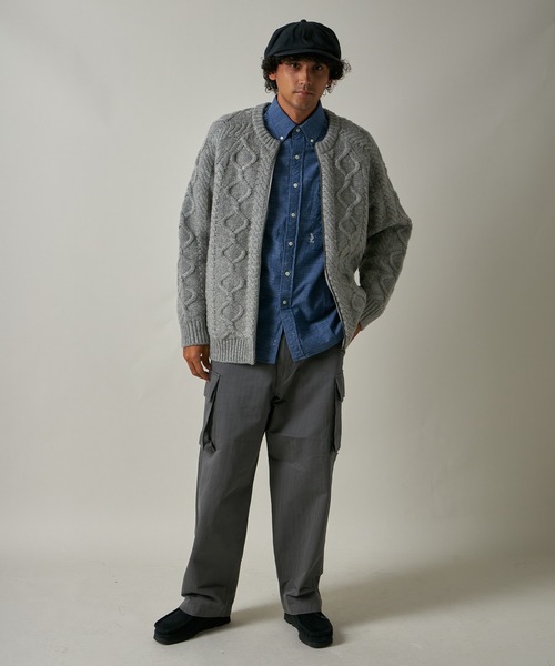 FIDELITY（フィデリティ）の「SHETLAND WOOL FISHERMAN ZIP UP